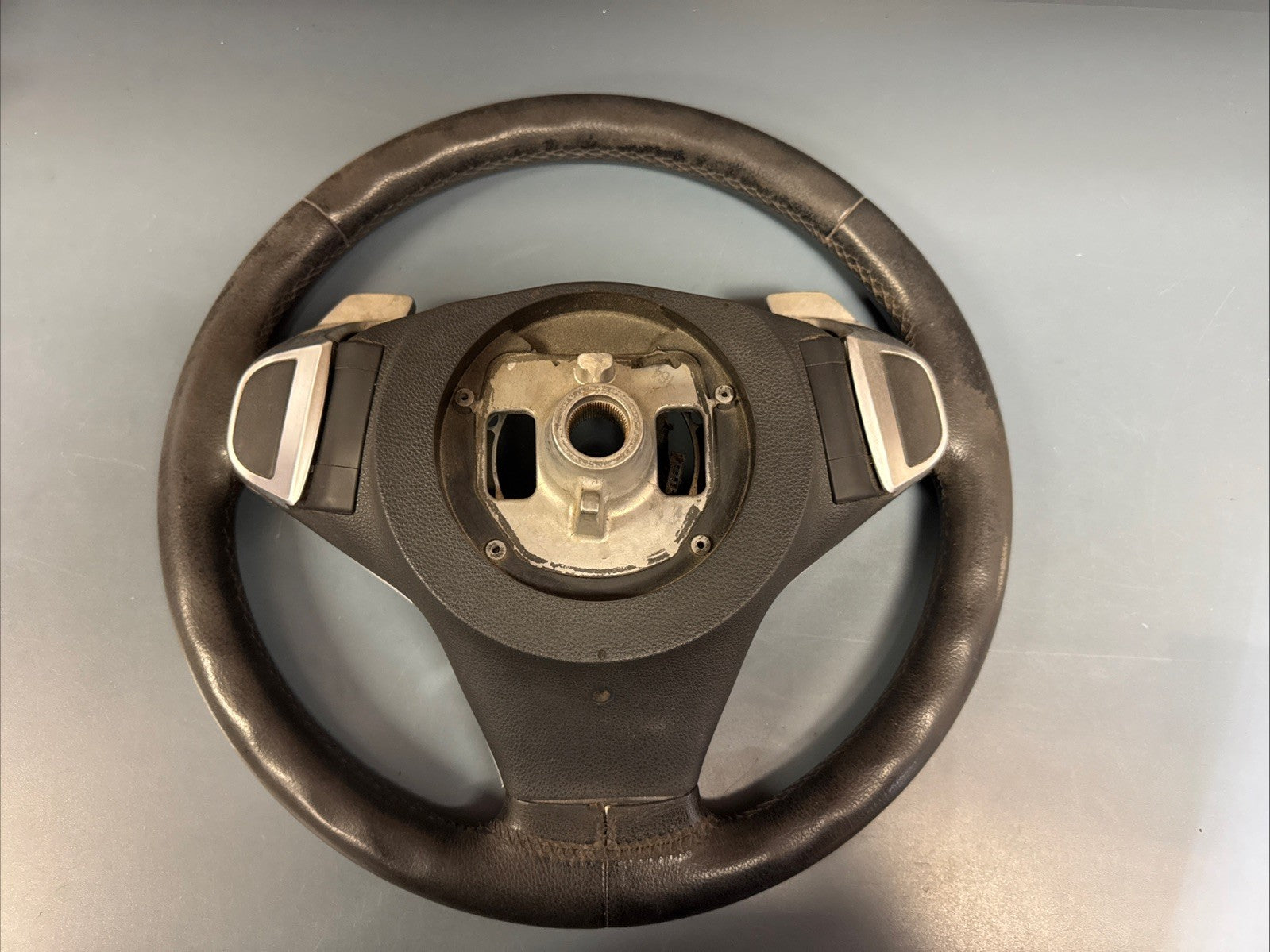 06-10 BMW E60 E63 E64 5/6 Series Sport Leather Steering Wheel Black OEM 6774458