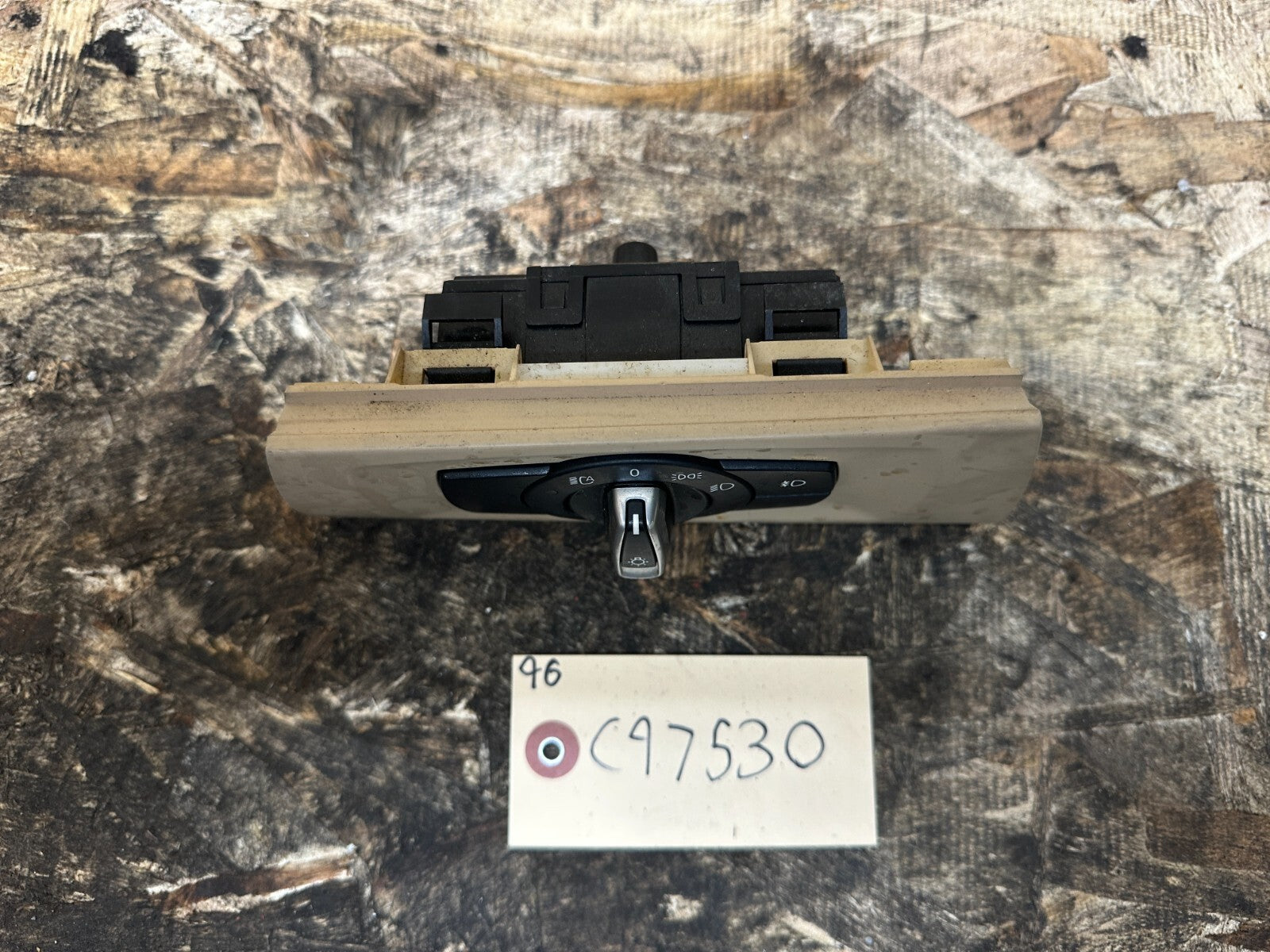 BMW 06-12 E90 HEADLIGHT FOG LIGHT CONTROL SWITCHES W TAN TRIM OEM 9169398