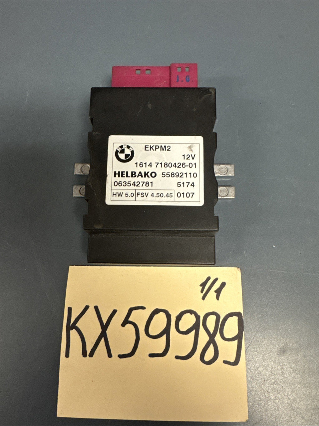 2006-2010 BMW E60 E70 E82 E90 E92 EKPM2 FUEL PUMP CONTROL MODULE 7180426