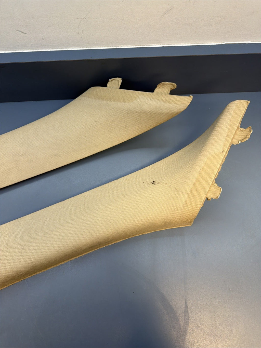 06-11 Bmw E90 328 330 335 Front Windshield A Pillar Column Cover Trim Set TAN
