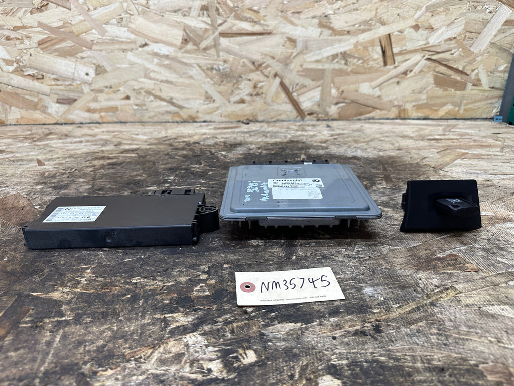 BMW 05-13 N52N N51 ENGINE ECU(DME)+CAS(IMMOBILIZER)+KEY  SET 7602216 MSV80