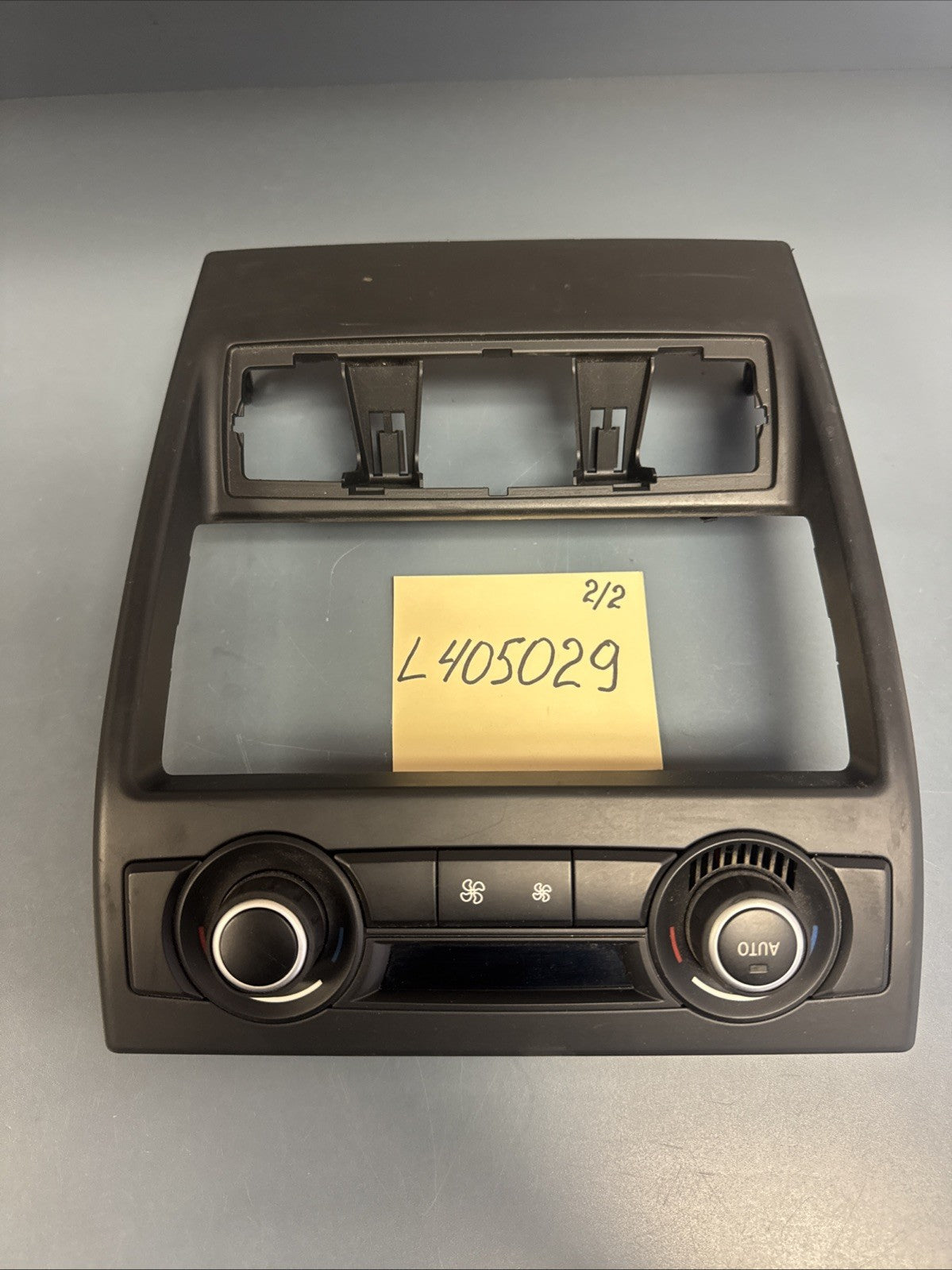 07-13 BMW E70 X5 Rear AC Climate Temperature Control Switch w/ Trim Cover OEM