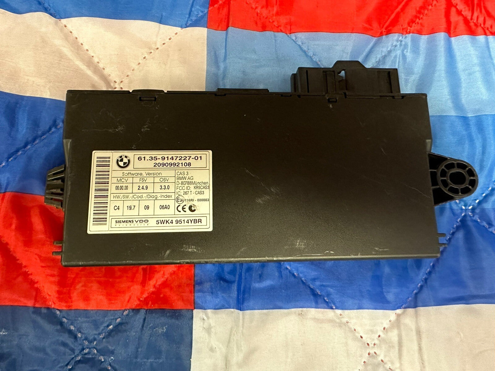 BMW 328I 128I E90 E92 E93 E82 N52 ENGINE ECU SET DME MSV80 CAS3 KEY SET 7594483