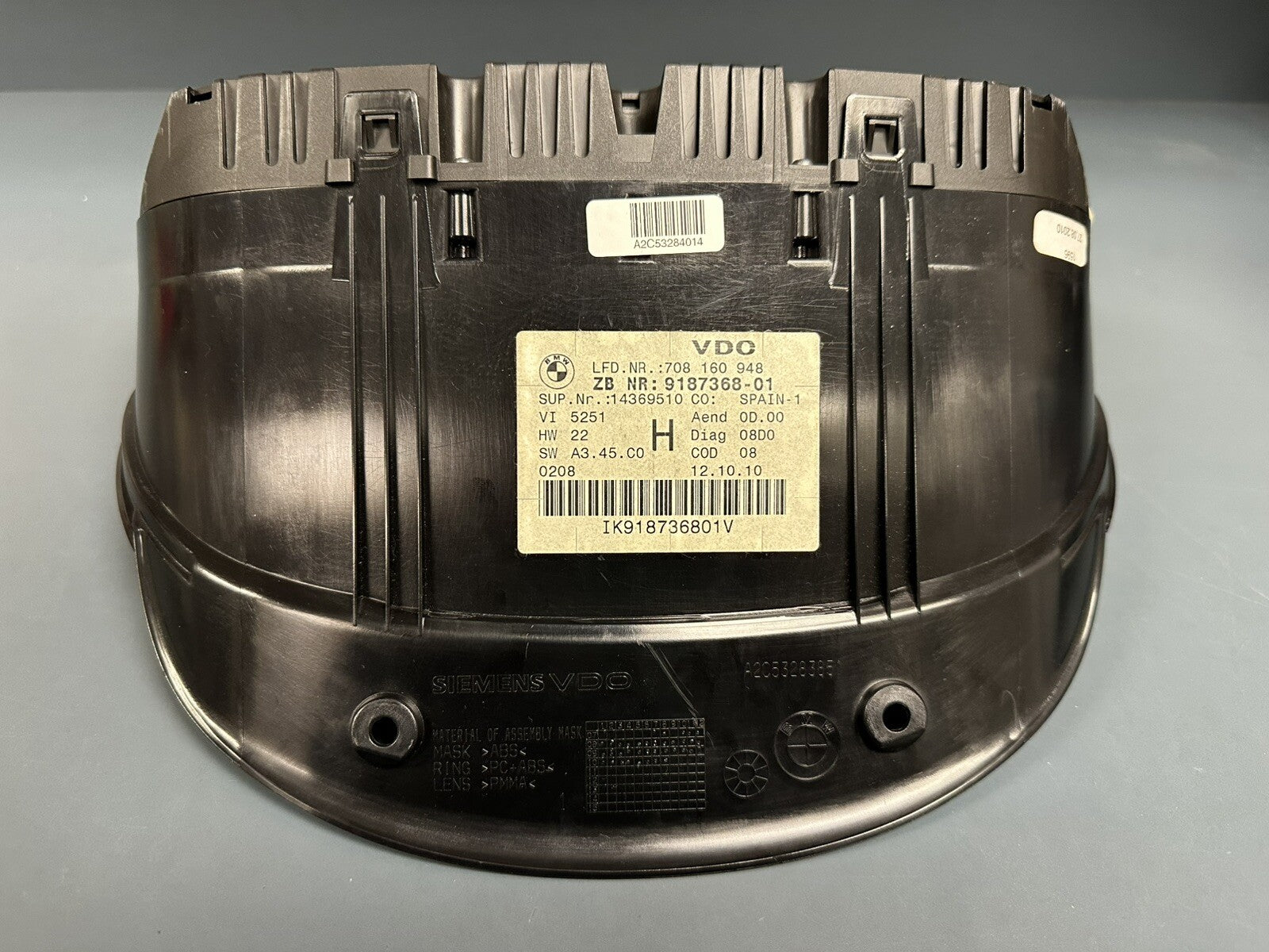 07-11 BMW 335I 328I 114K INSTRUMENT CLUSTER GAUGE SPEEDOMETER OEM 9187368