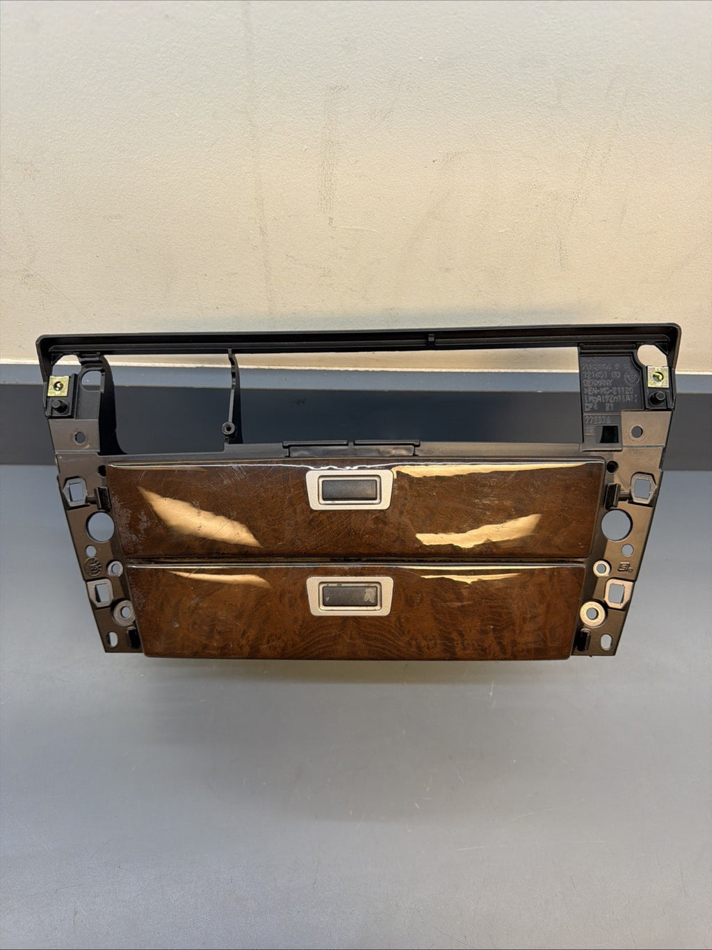 2006-2008 BMW 750Li 750I Center Dash Trim Console Storage Tray Wood Oem 7032886