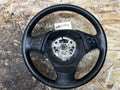 BMW 2006-2012 E90 E9X 3 SERIES BLACK LEATHER STEERING WHEEL OEM 3375E901