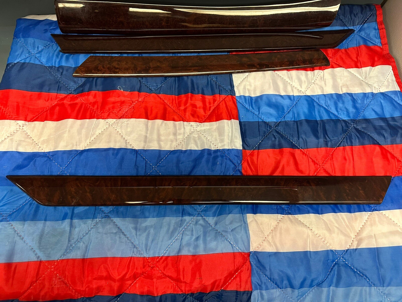 01-05 BMW E46 4 DOOR SEDAN 3 SERIES WOOD GRAIN TRIM INTERIOR 8 PIECE SET OEM