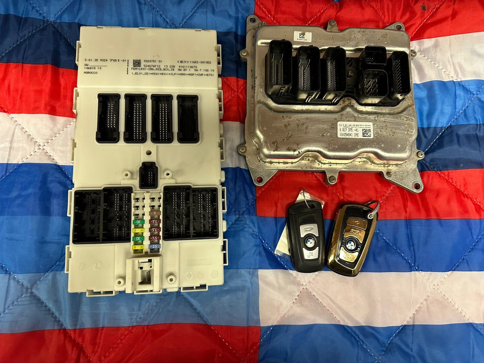 BMW F22 F30 F32 2 3 4 SER 2.0 N20 N26 ENGINE COMPUTER DME FEM IGNITION KEY SET