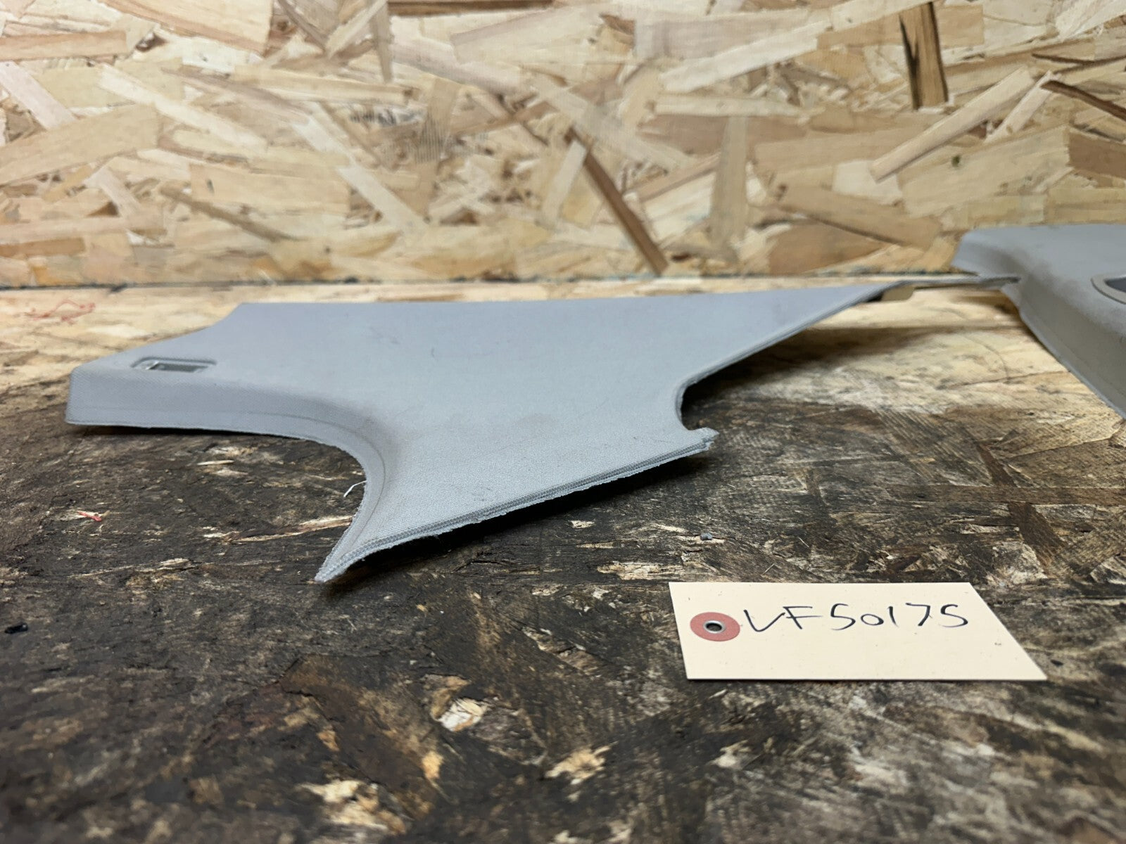 BMW 2006-2012 E90 GRAY PASSANGER SIDE B+C PILLAR TRIM COVER OEM 7058342+36