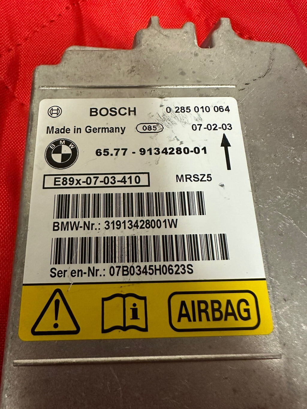 06-13 BMW E90 E92 CENTER MAIN SRS ICM CONTROL SAFETY MODULE UNIT OEM 6942912