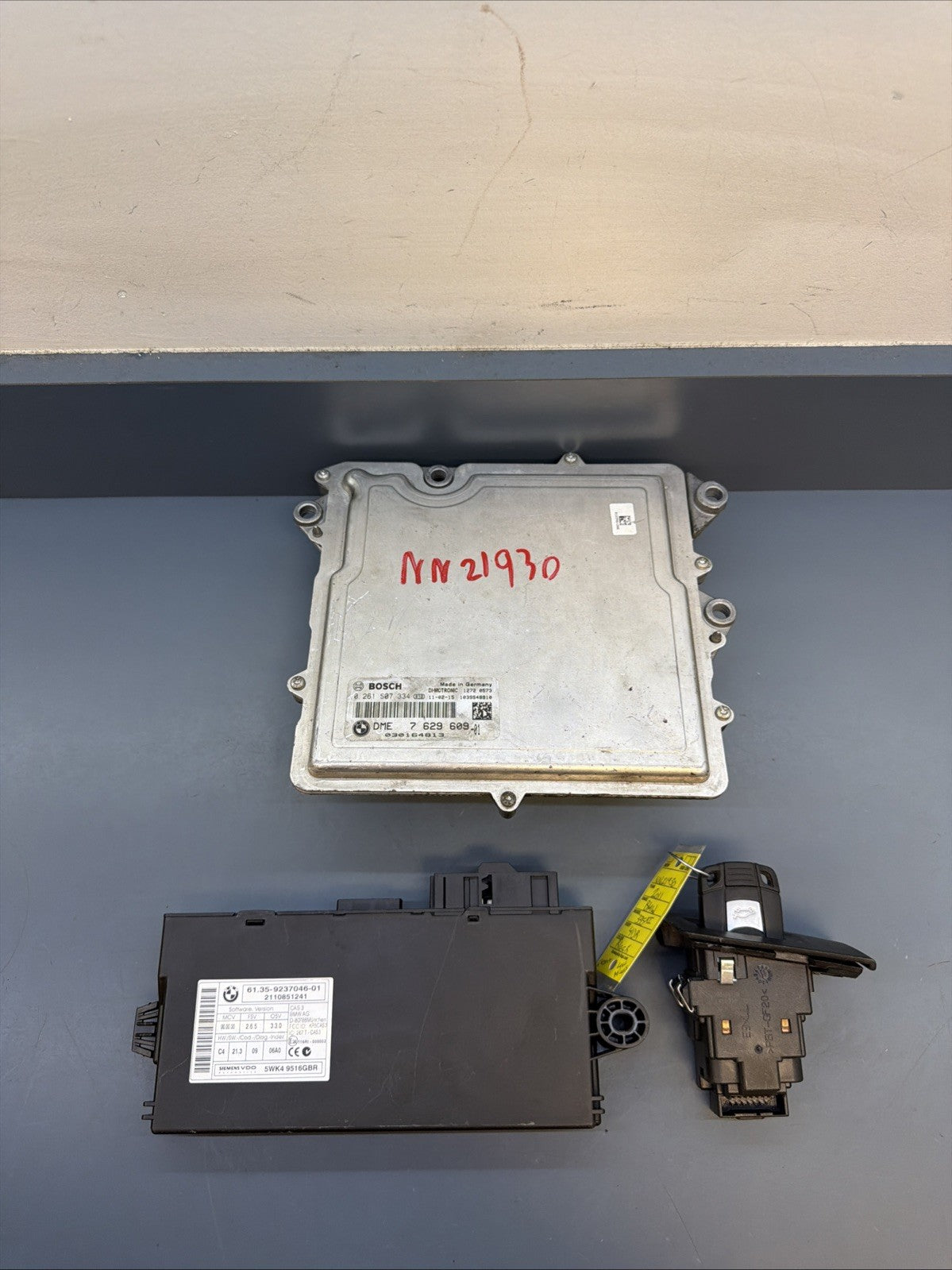 2011-13 BMW E90 E92 135 335 N55 DCT DME ECU Engine Computer Key Set OEM 7629609