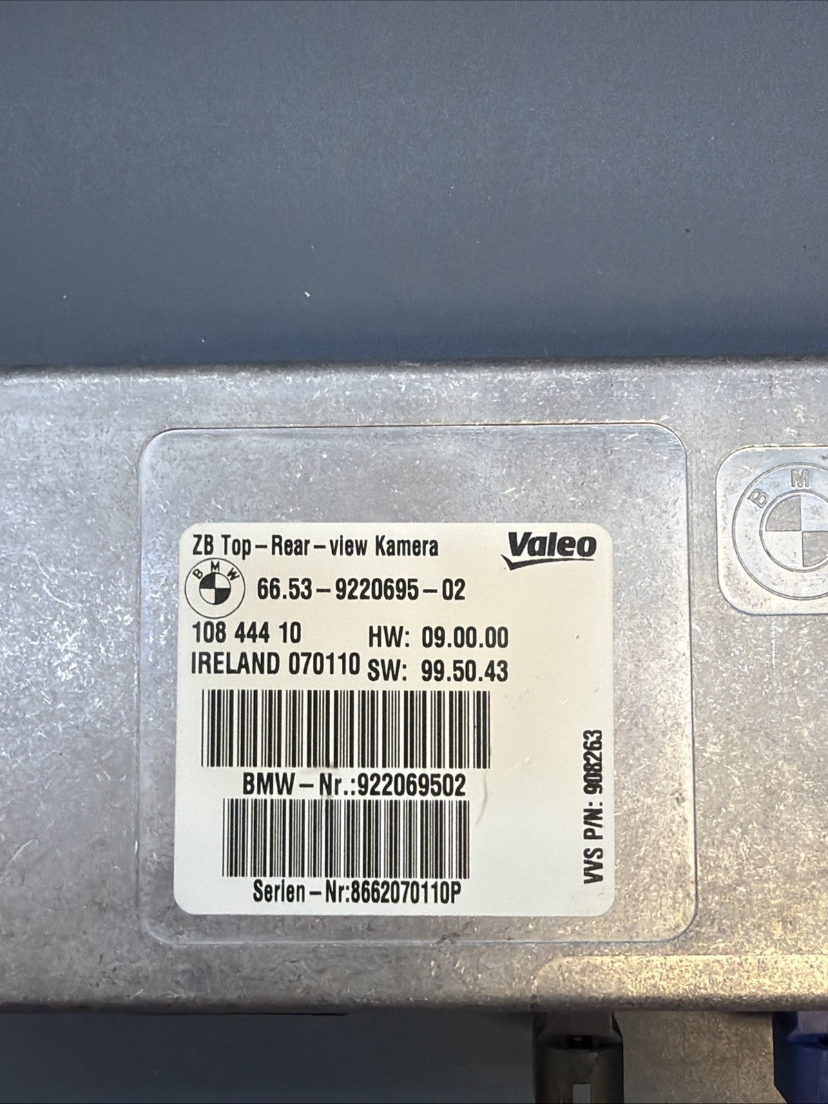 Fits 2007 - 2013 BMW X5 X5M Rear View Back Up Camera Module 9220695 OEM