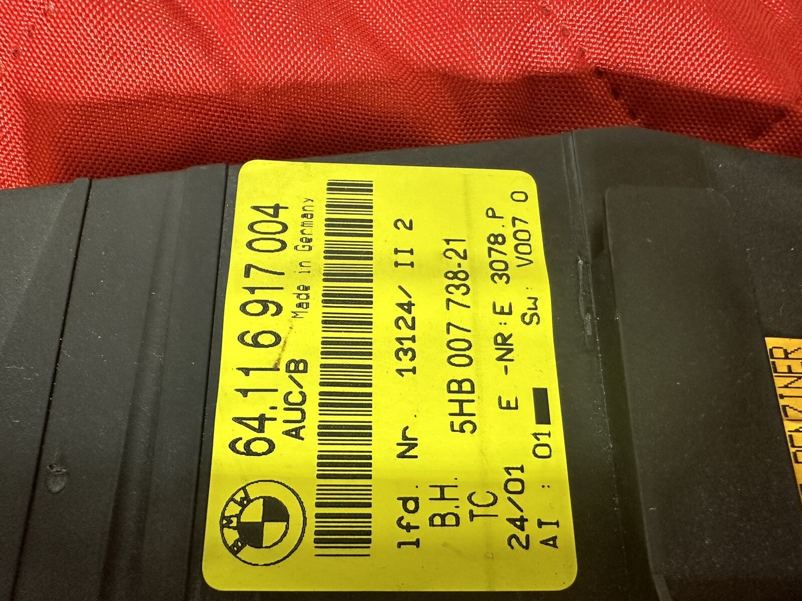 01-06 BMW 325I TEMPERATURE HEATER A/C CONTROL UNIT OEM 6917004