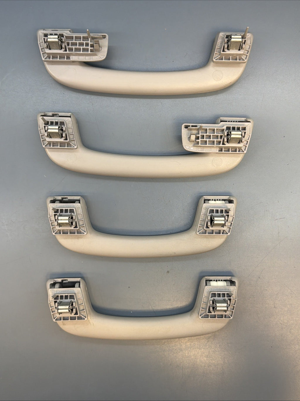 12-16 BMW 328I F30 SEDAN FRONT & REAR UPPER ROOF GRAB HANDLE SET OF 4 OEM GRAY