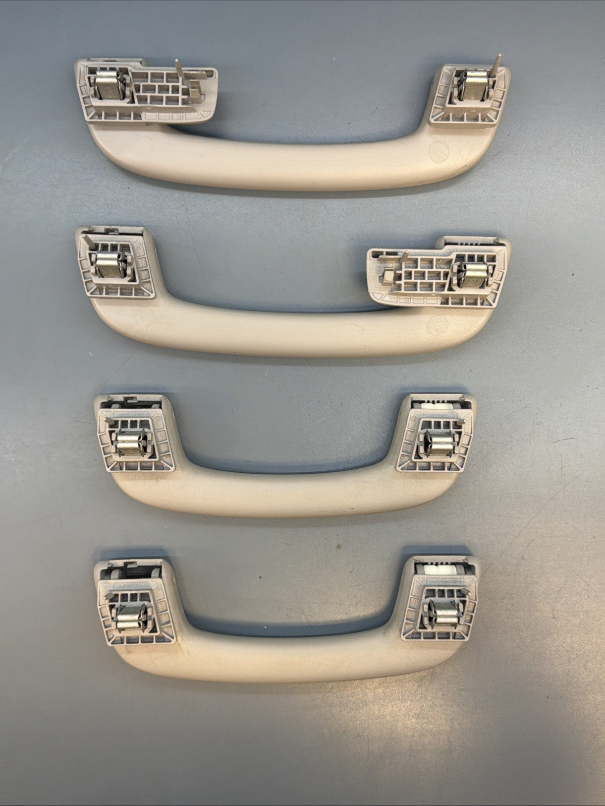 12-16 BMW 328I F30 SEDAN FRONT & REAR UPPER ROOF GRAB HANDLE SET OF 4 OEM GRAY
