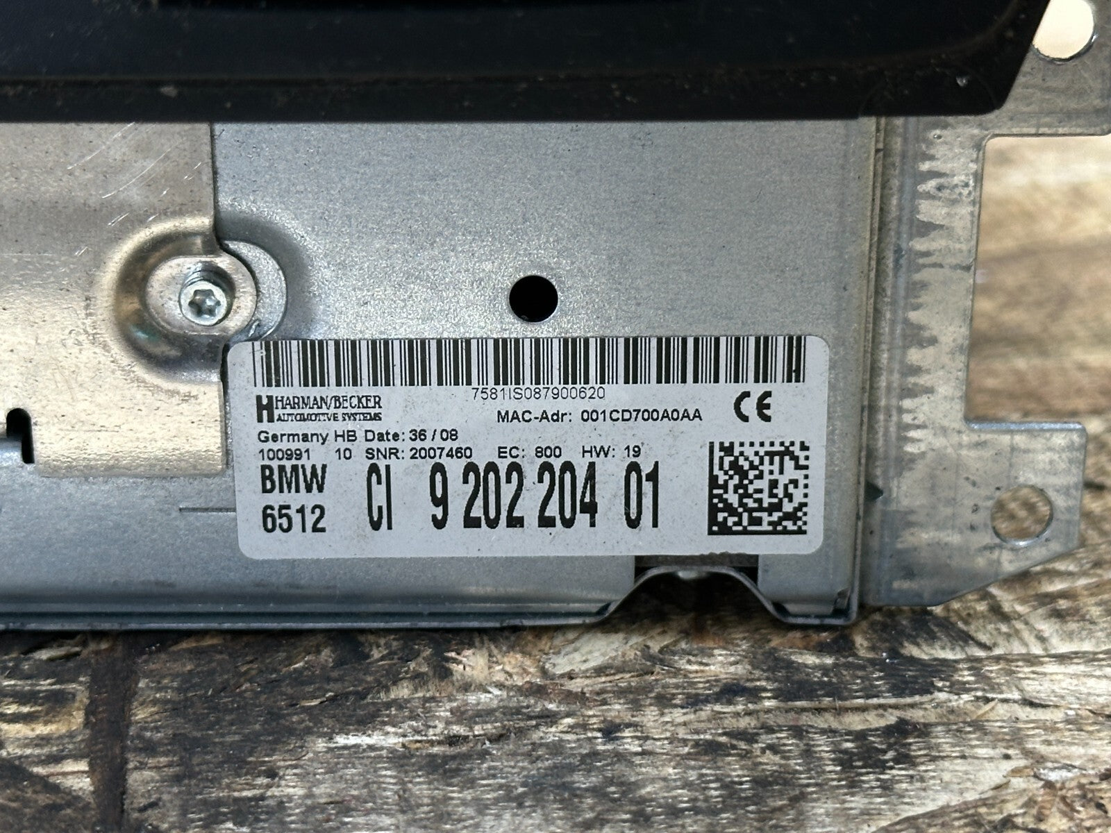 BMW 06-13 E90 E92 E9X SINGLE DIN CIC NAVIGATION AND CD/RADIO PLAYER OEM 9202204