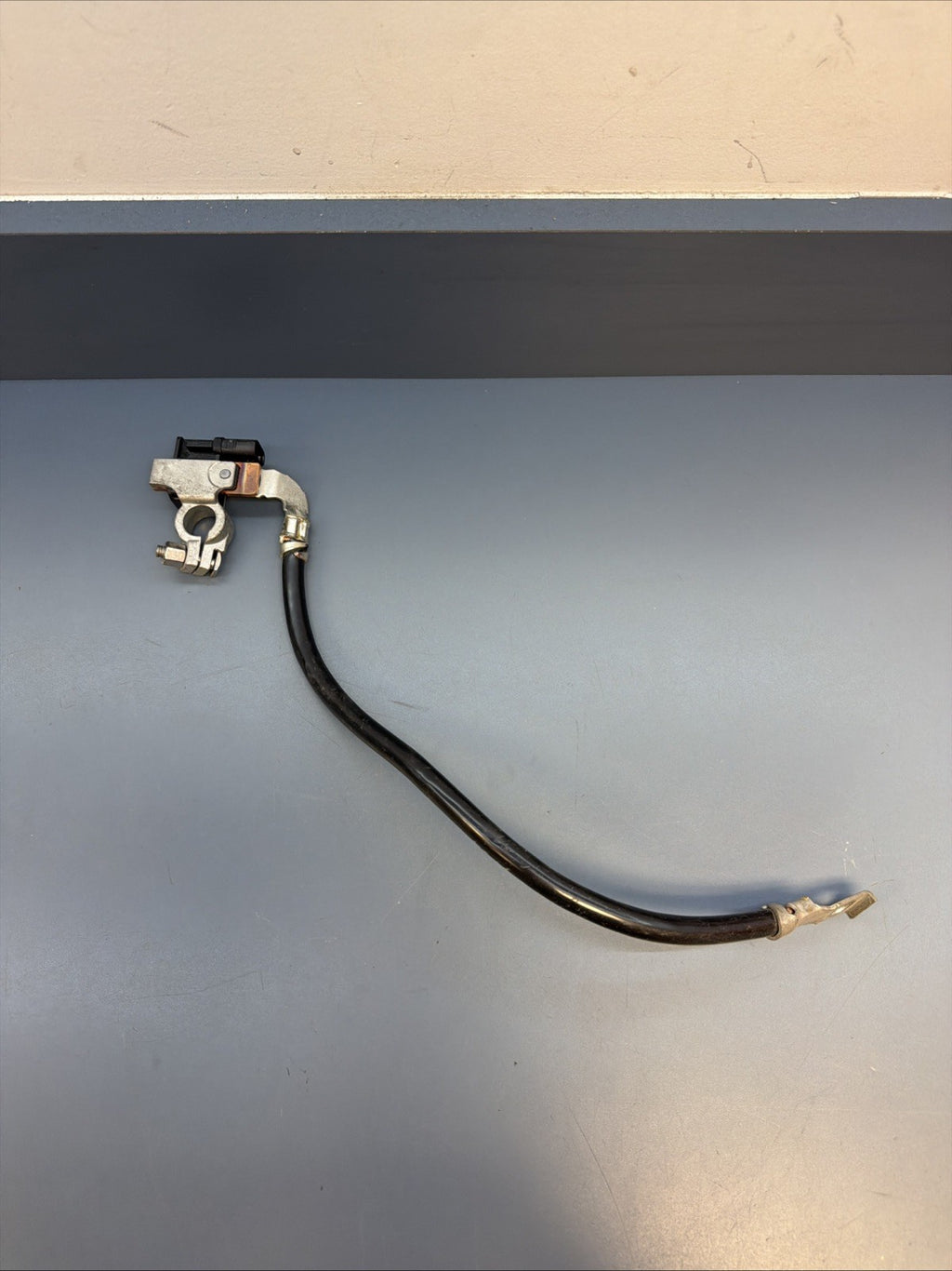 12-15 BMW E84 X1 IBS Negative Battery Ground Cable Terminal Harness OEM 7618677