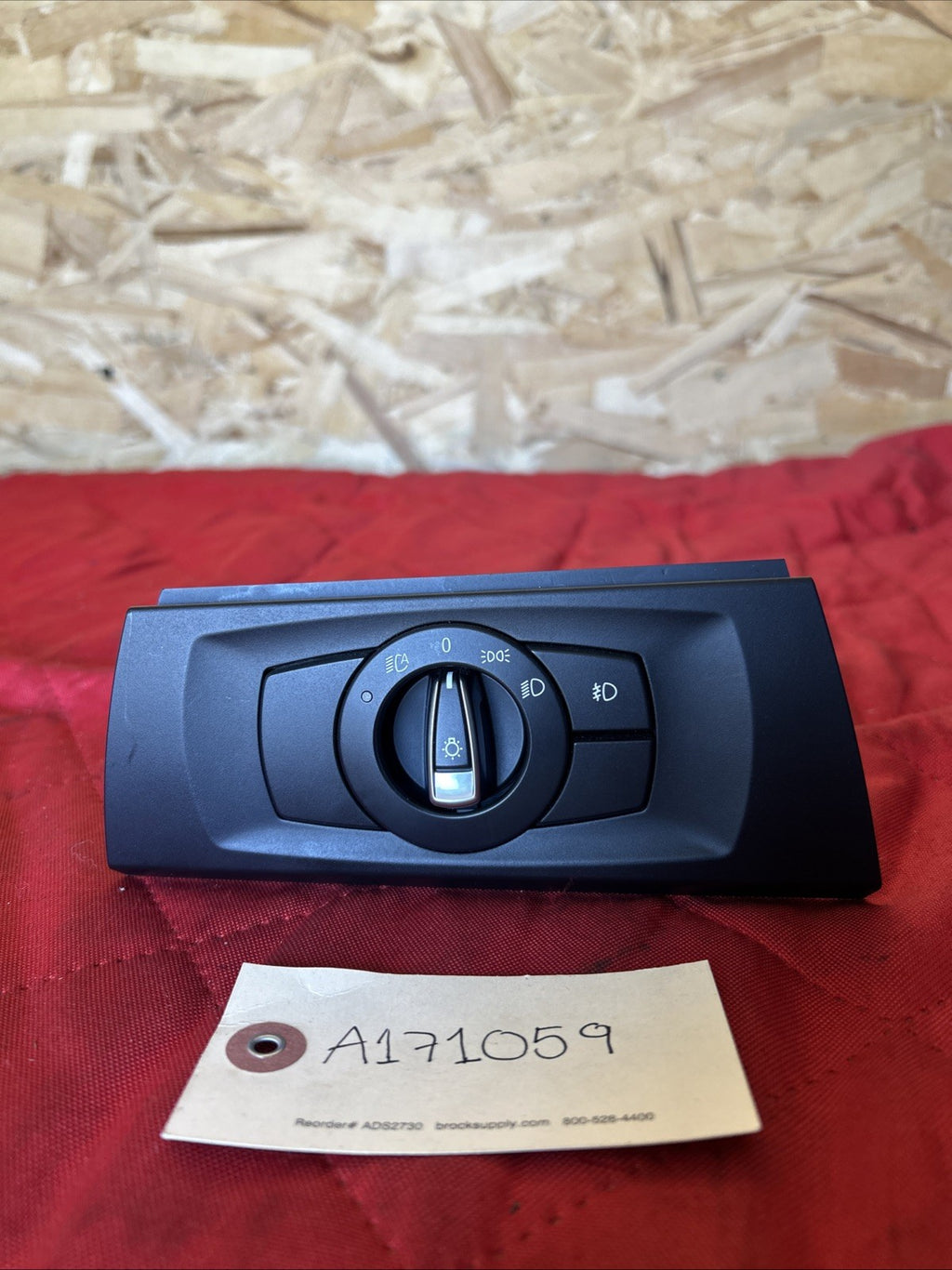06-11 BMW E90 E92 328i 335i Headlight Control Switch Button Black 9169398 *NOTE*