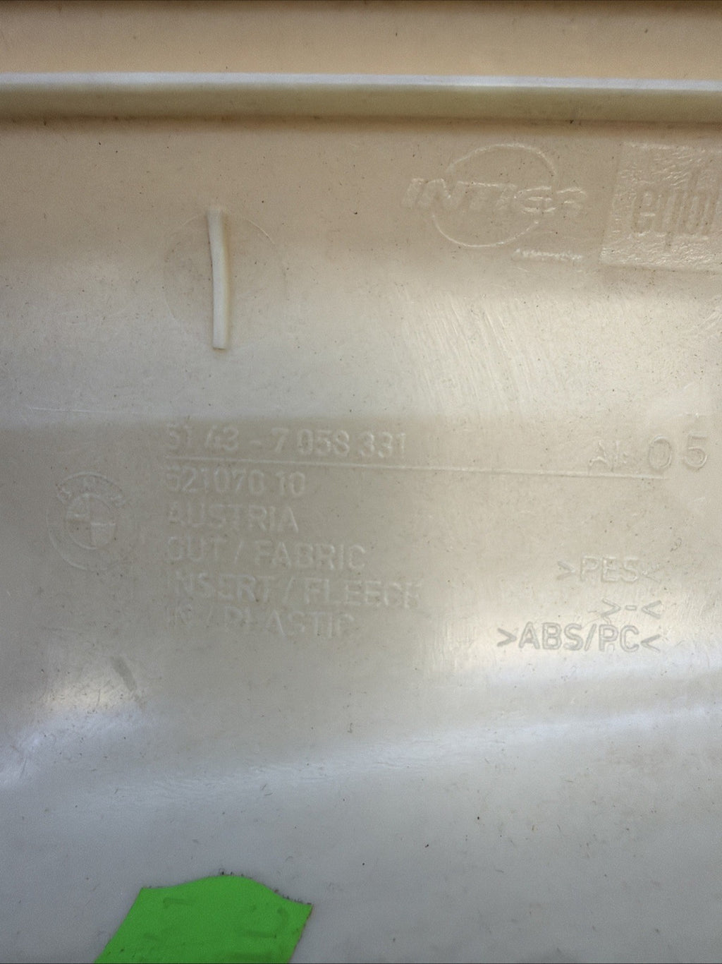 07-1 BMW 335xi 328xi E90 E91 Sedan Front Left A Pillar Cover Trim Gray 7058331