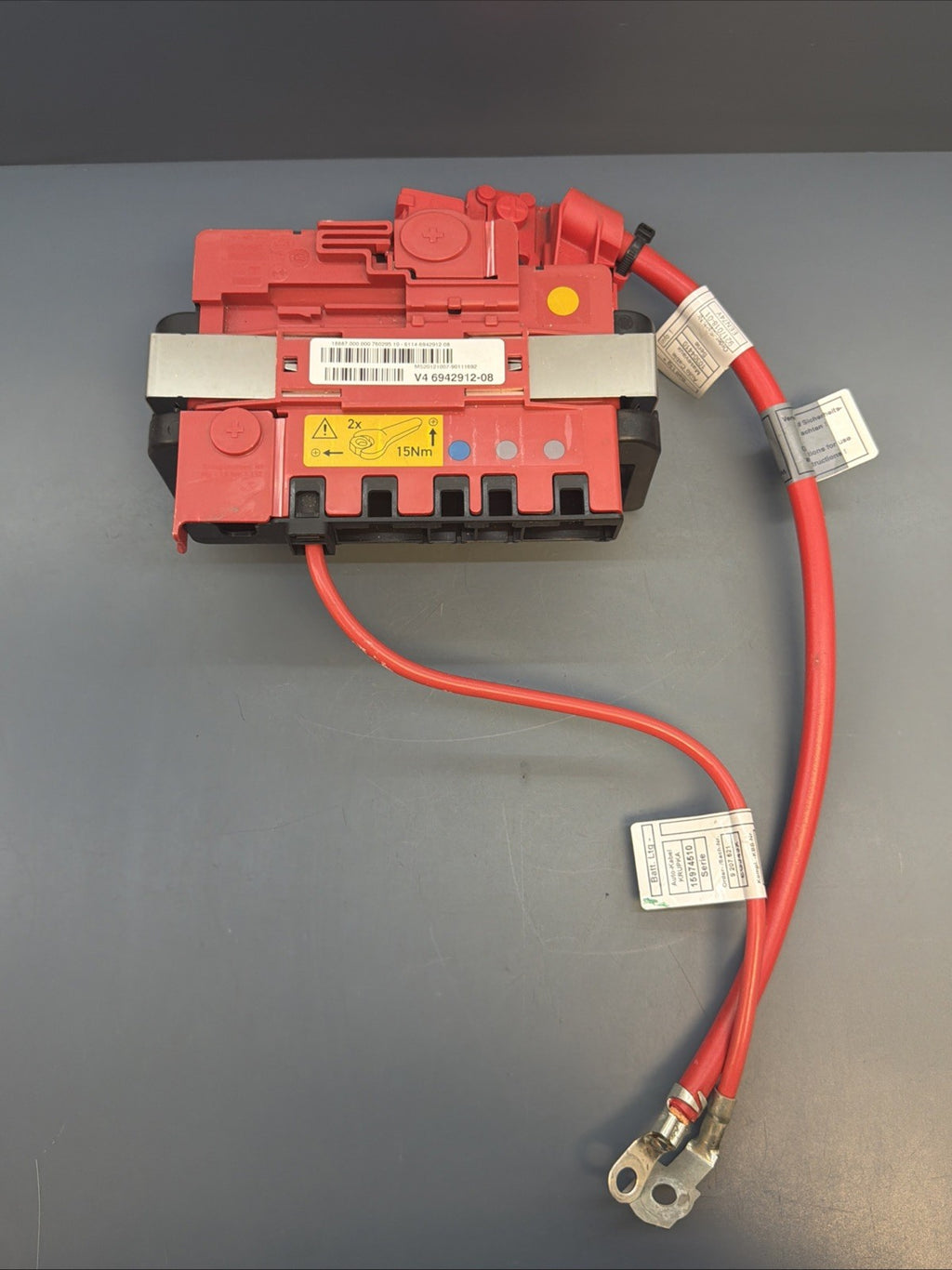 12-15 BMW X1 E84 Battery Power Distribution Junction Box OEM W CABLE 6942912