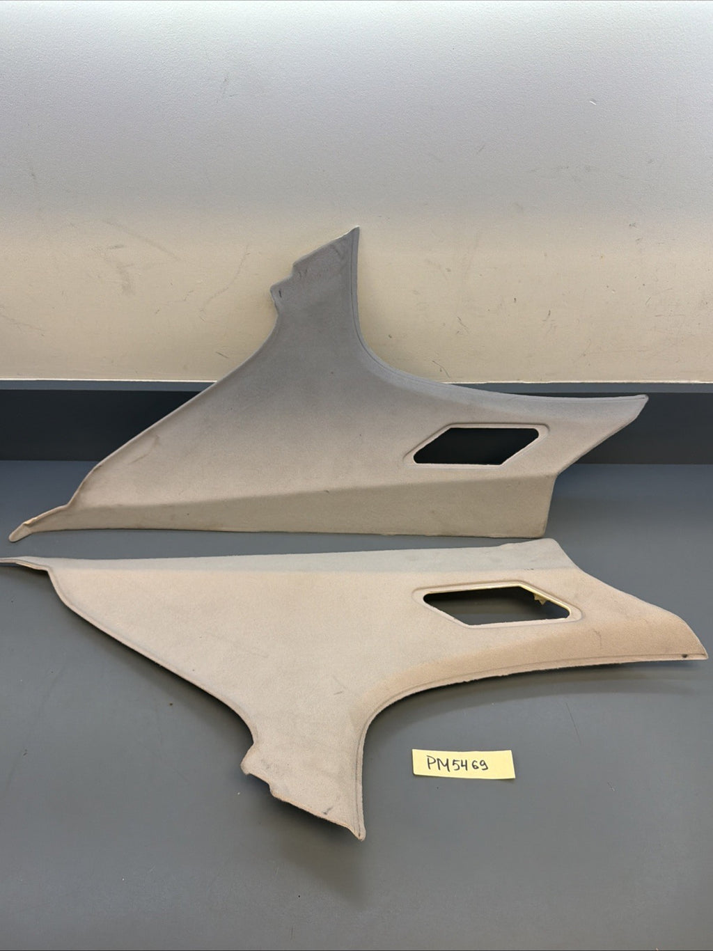 99-06 BMW E46 SEDAN Left & Right Rear C Pillar Trim Panel 8220244 GRAY