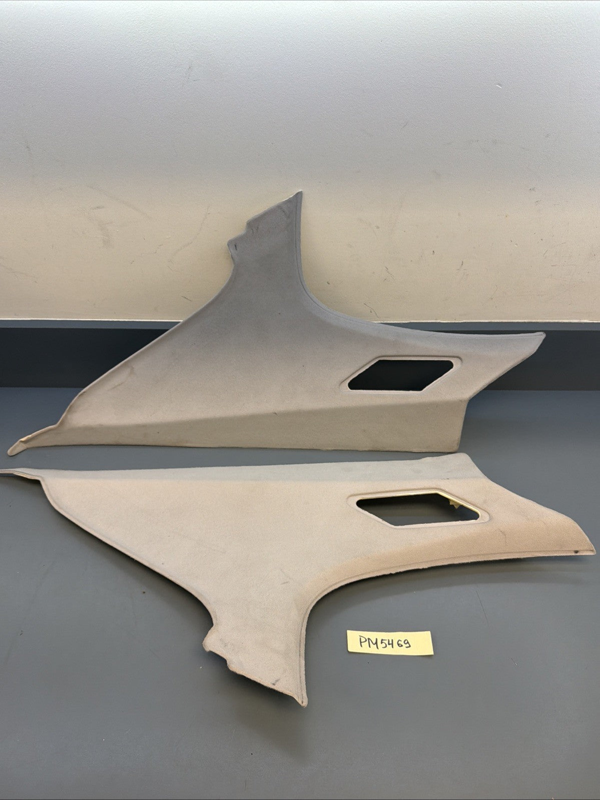 99-06 BMW E46 SEDAN Left & Right Rear C Pillar Trim Panel 8220244 GRAY