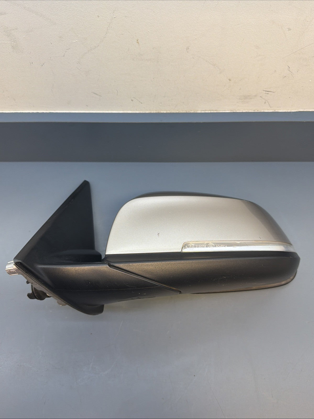 OEM 2012-2013 BMW 328i Driver Left Side View Door Mirror Black E1021185