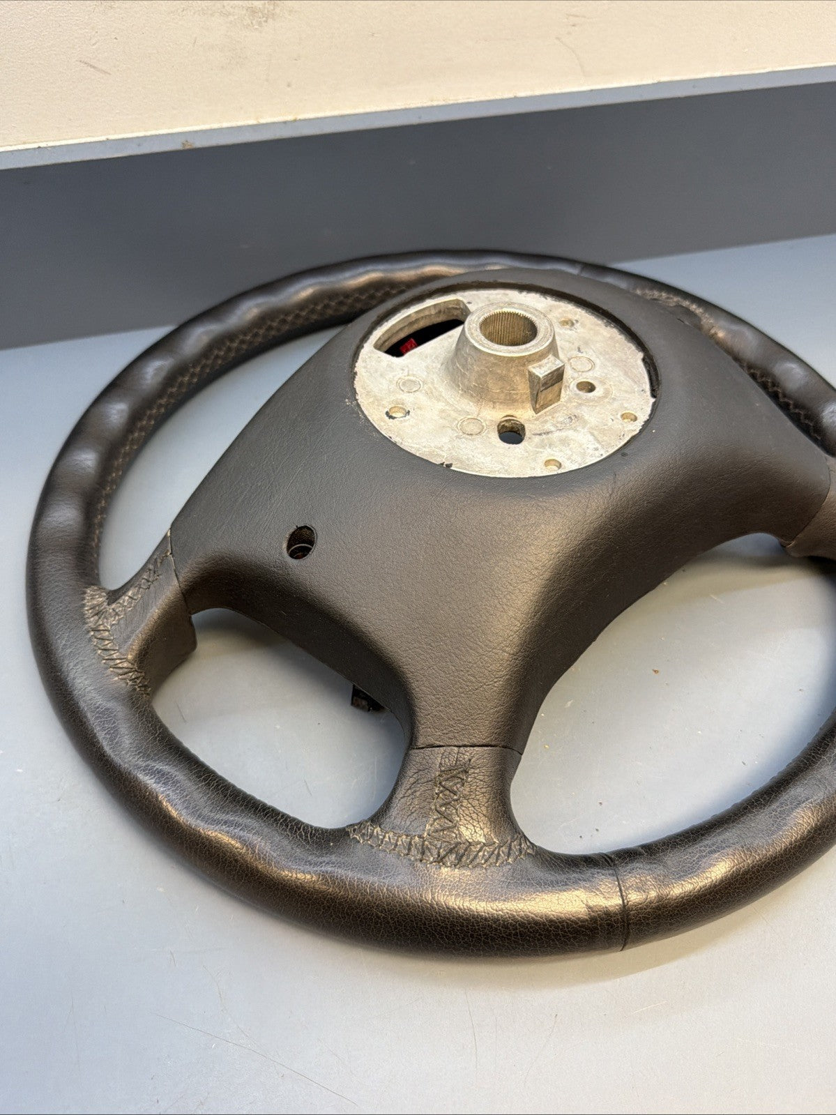 95-03 OEM BMW E39 E38 528 740 750 Left Driver Leather Steering Wheel 6753739