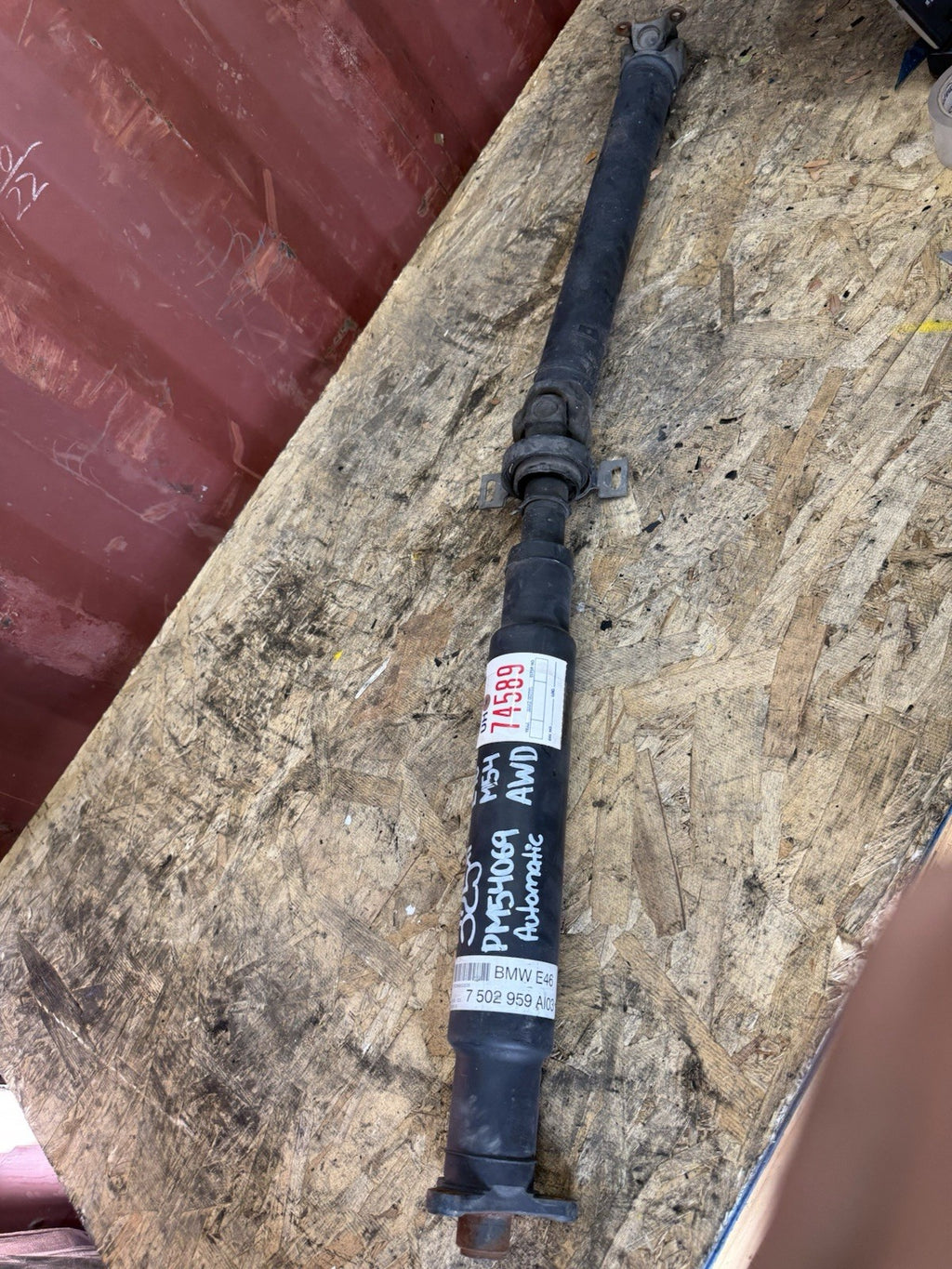 BMW 330xi E46 Rear Drive Shaft Driveshaft 2001-2005 7502959 "NOTE"