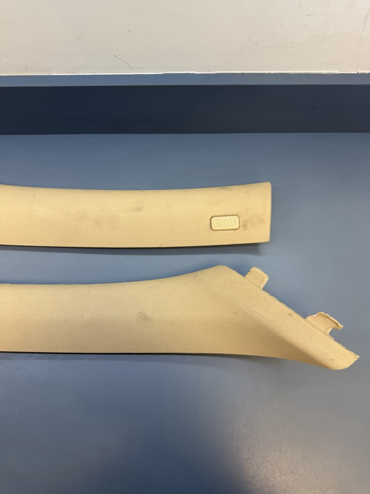 Interior Trim Cover BMW E90 E91 LCI Column A Pillars Beige 7058331/32