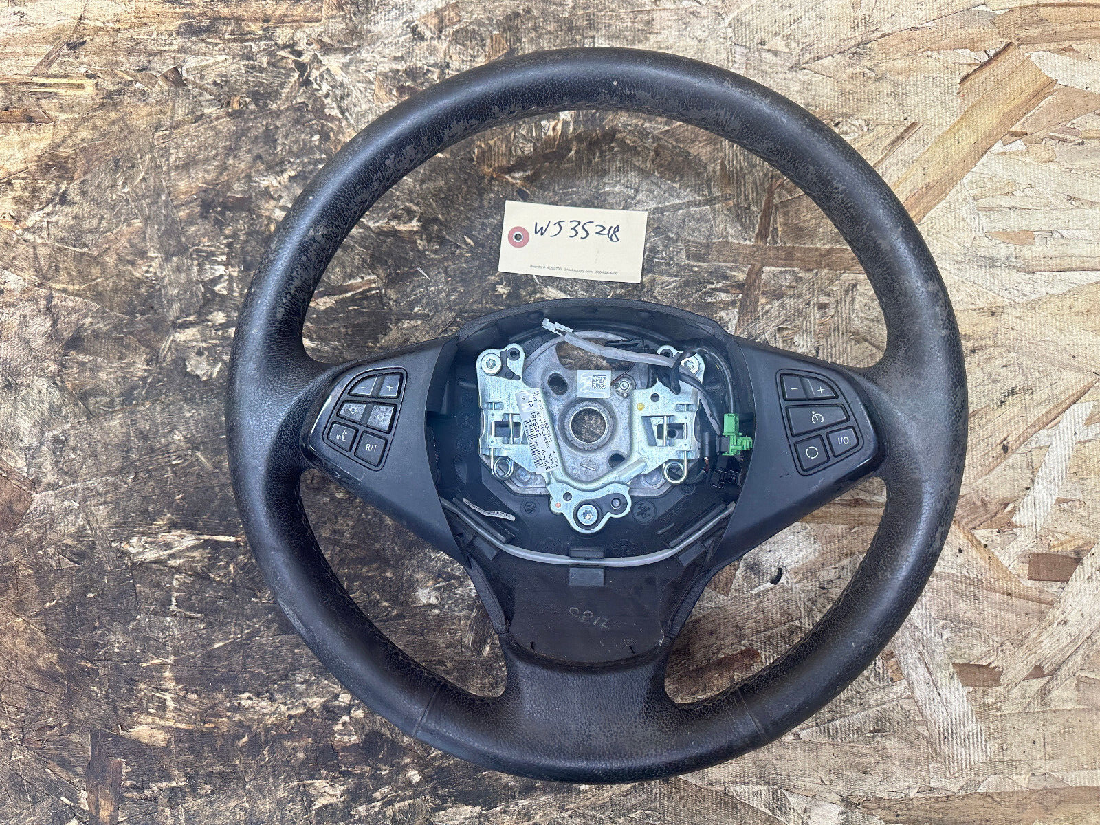 BMW 06-10 E83 X3 BLACK LEATHER STEERING WHEEL W MULTIFUNCTION CONTROLLS 3455481