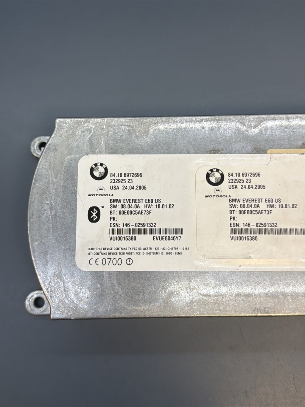 2005-2006 BMW 525i 530i 545i 650i Telematics Control Module Genuine OEM 6972696