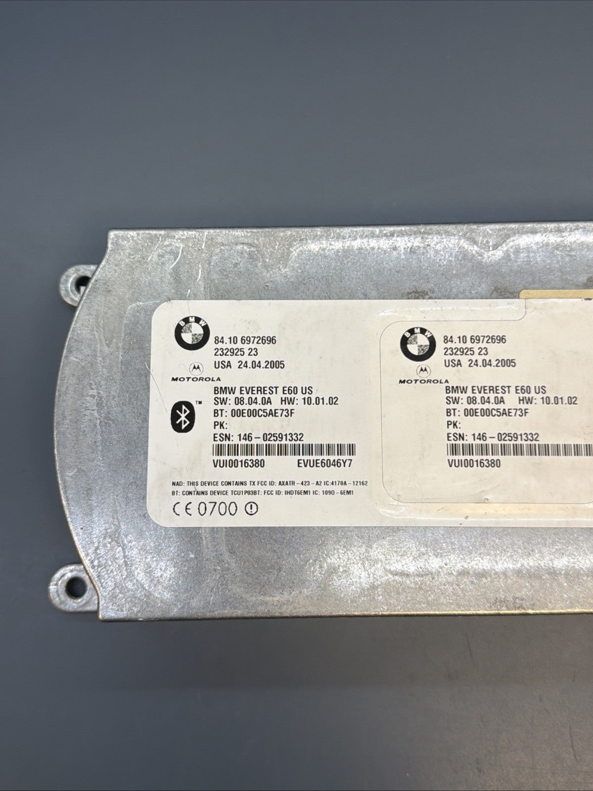 2005-2006 BMW 525i 530i 545i 650i Telematics Control Module Genuine OEM 6972696