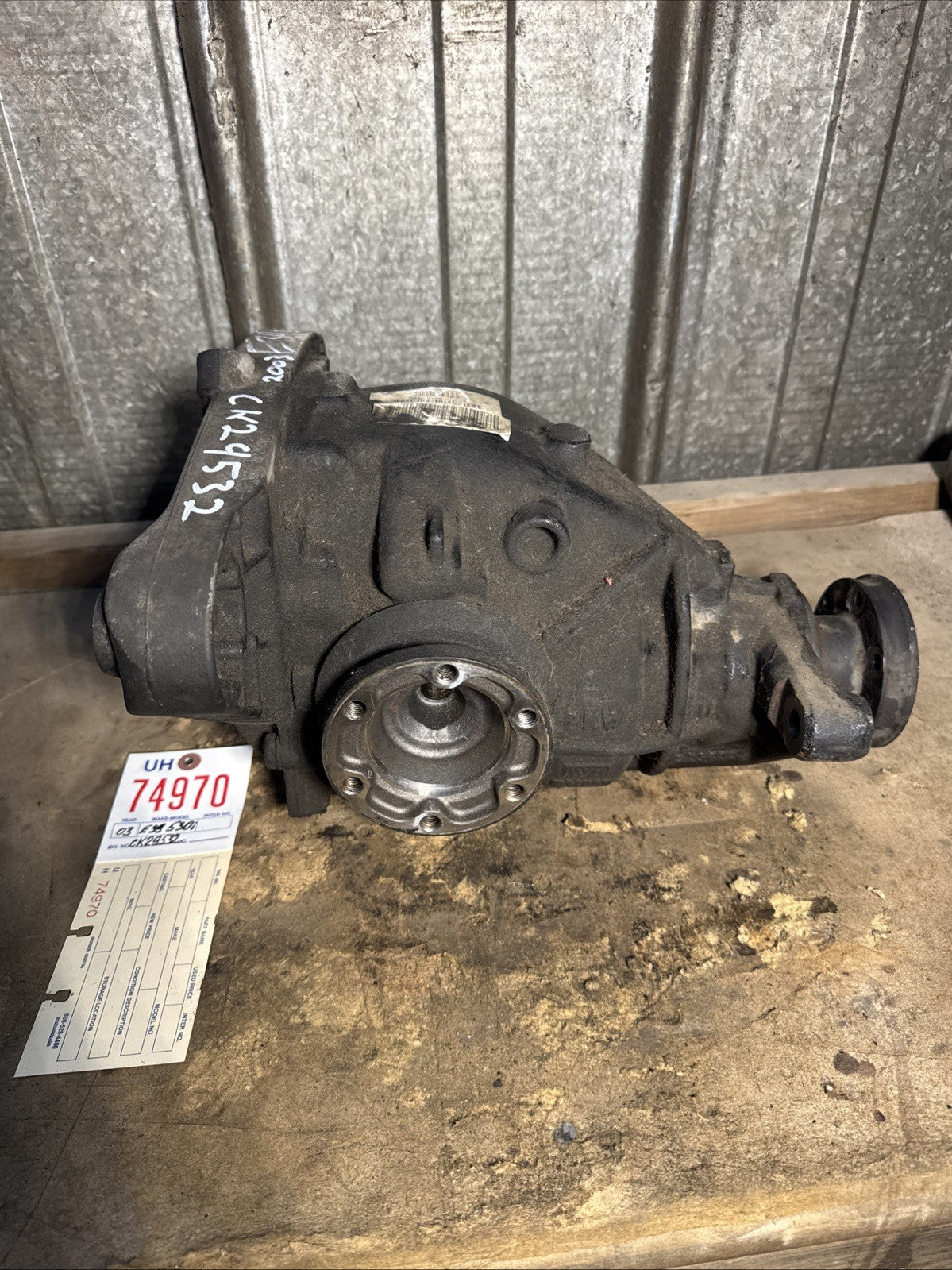 BMW REAR DIFFERENTIAL 5 SERIES E39 530I AUTOMATIC FINAL DRIVE:3.46 7529493
