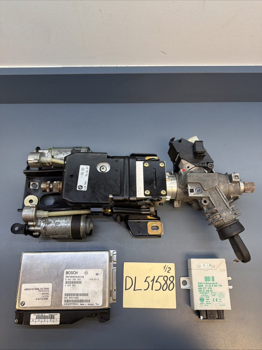 98-03 E38 E39 E53 BMW 740I 740IL DME MODULE EWS 3 IMMOBILIZER IGNITION KEY SWAP