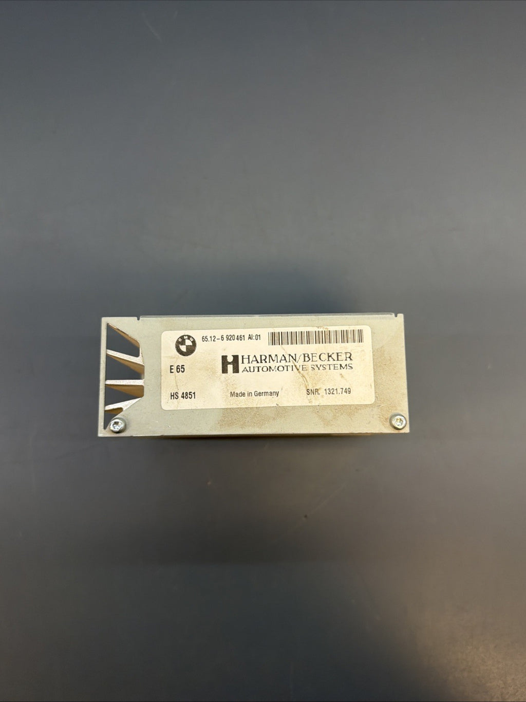 04-10 BMW 528i 535i 550i HARMAN BECKER AUDIO SOUND AMPLIFIER AMP  OEM 6920461