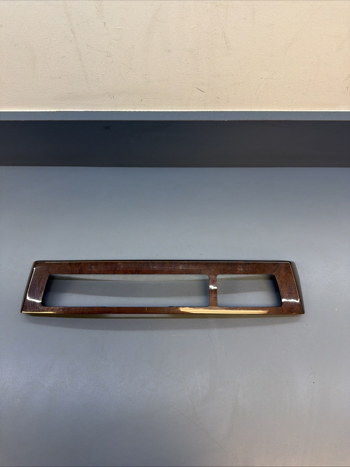 2006 - 2008 BMW 750Li 750i Dash Radio CD Player Trim Cover Woodgrain 7148973 OEM