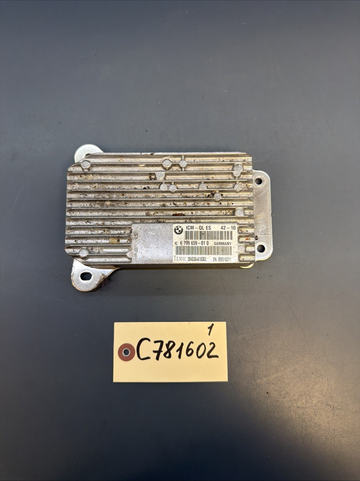 2011 - 2016 BMW 528i 535i 550i F10 5 SERIES ICM CONTROL MODULE UNIT OEM 6799659