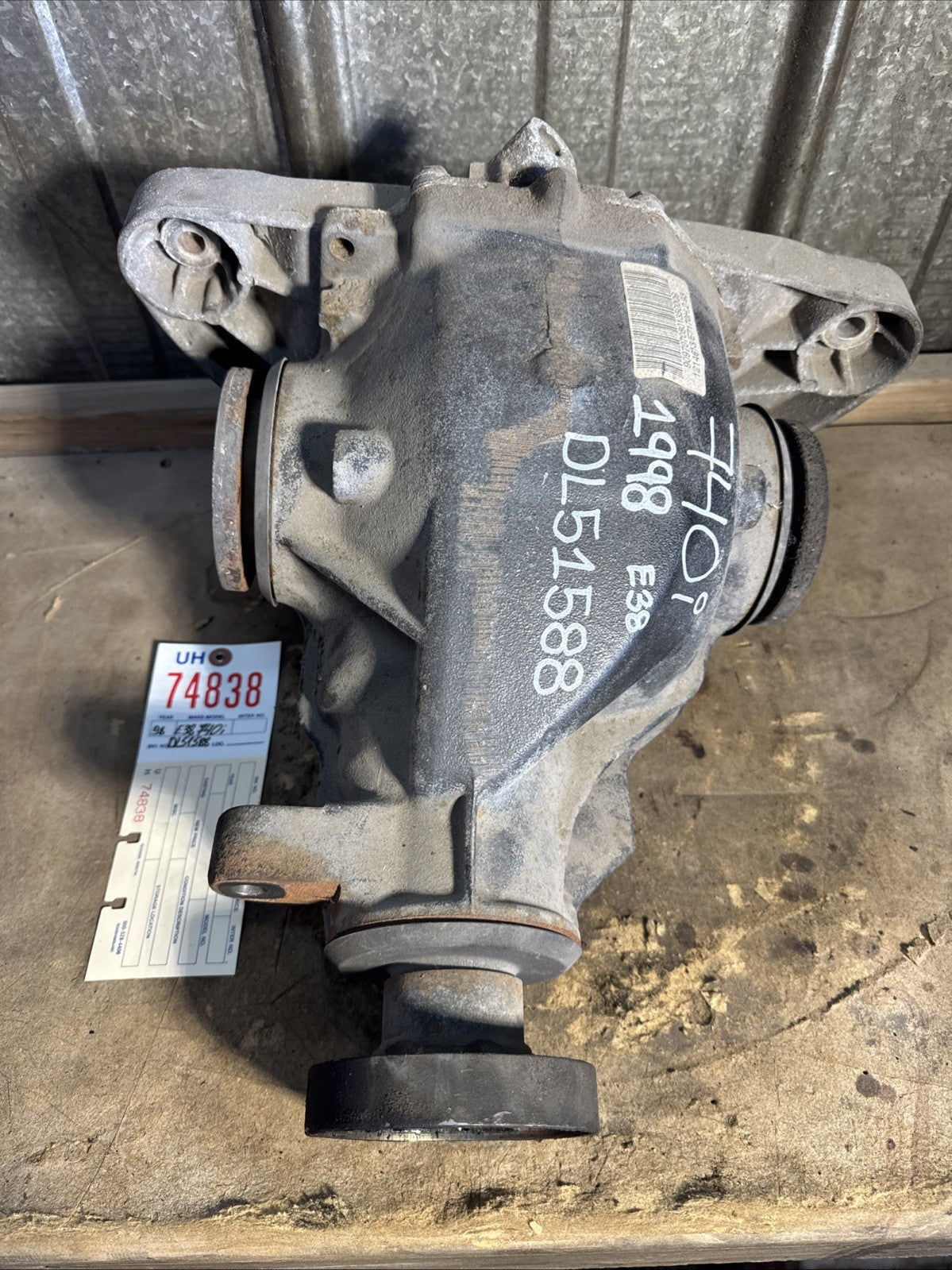 BMW REAR DIFFERENTIAL E38 SERIES 740i FINAL DRIVE 2.93 STOCK:74838