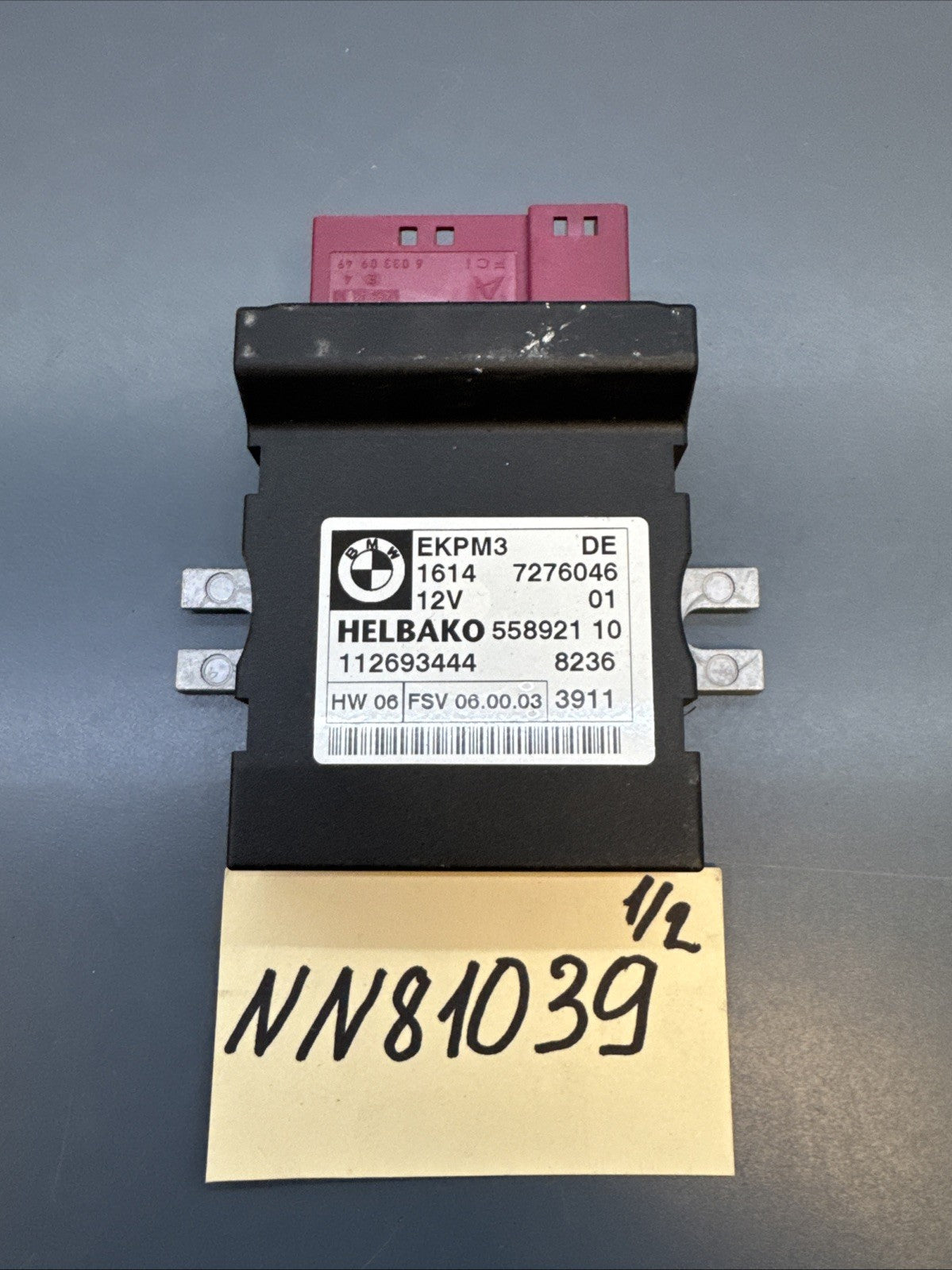 06-14 BMW E90 E92 E91 E88 E70 E71 E84 E89 Fuel Pump Control Module 7209286 OEM