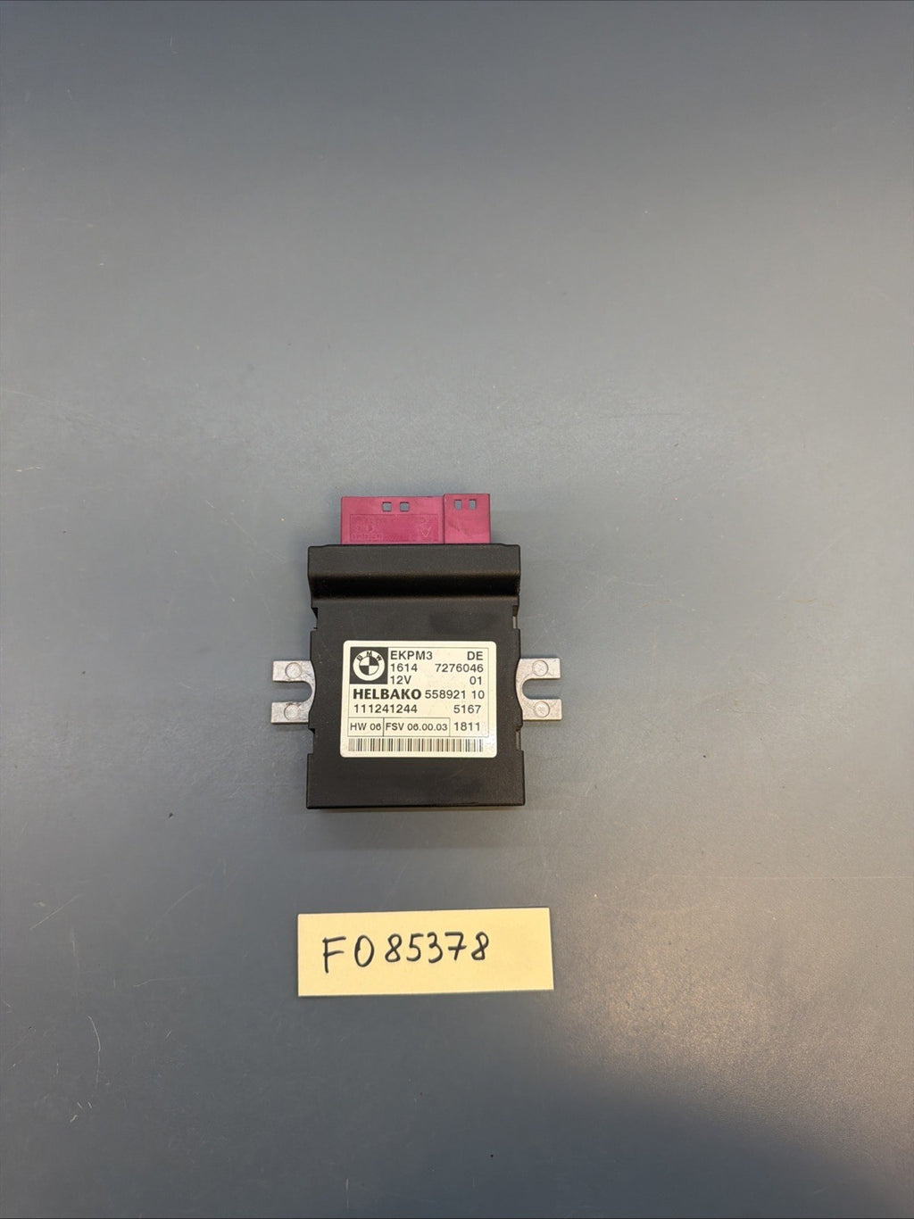2007-2013 BMW E90 E92 E93 328i 335i FUEL PUMP CONTROL MODULE EKPM3 OEM 7276046