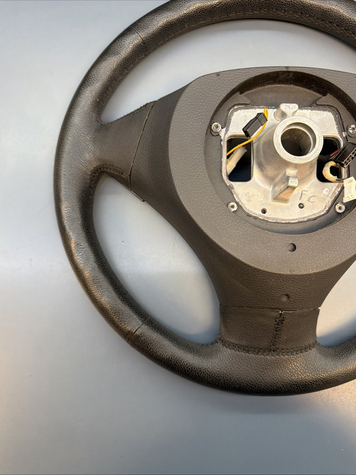 BMW 03-10 E60 5 SERIES SPORT BLACK LEATHER STEERING WHEEL OEM 11008818