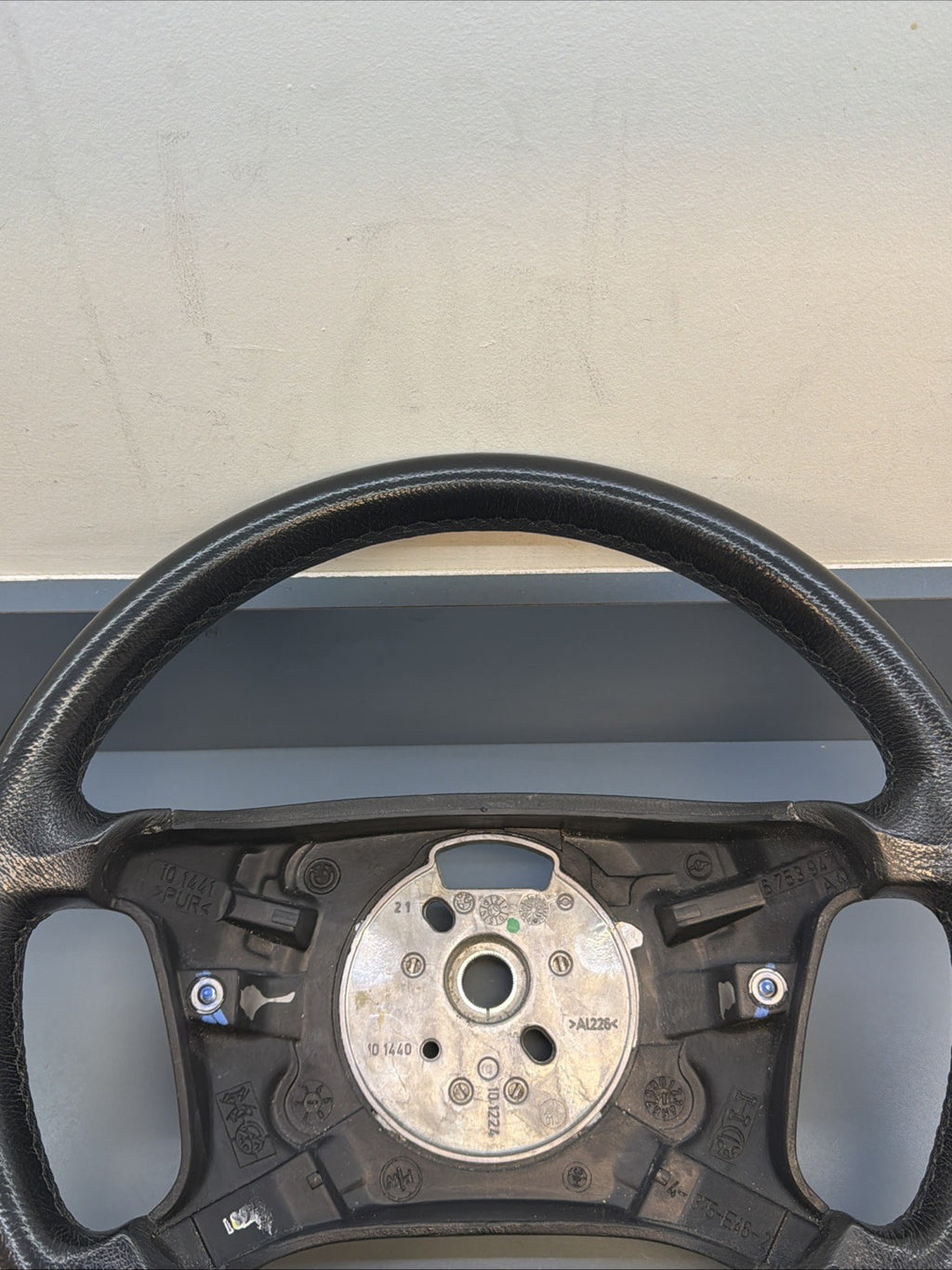 99-06 BMW OEM 330XI STEERING WHEEL W/O CONTROL SWITCHES LEATHER BLACK 6753947