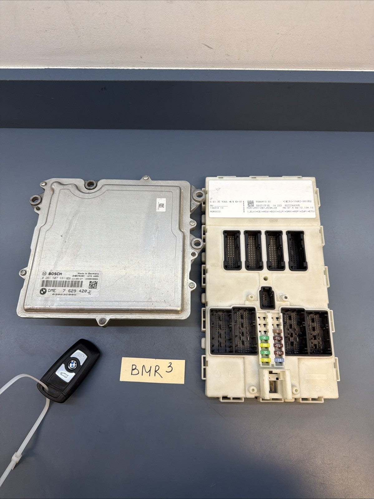 BMW 11-12 535i X3 3.0L N55 ECU+CAS(IMMOBILIZER)+KEY VIN MATCHED SET OEM 7629420