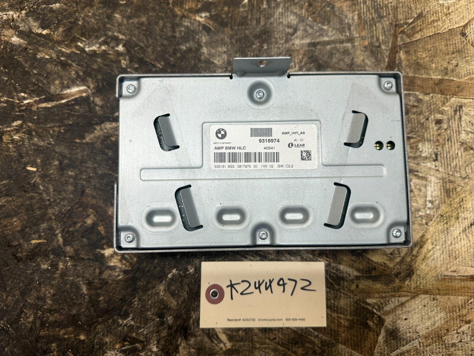 BMW 2014-2019 F32 F30 HiFi RADIO AUDIO AMPLIFIER OEM 9316974