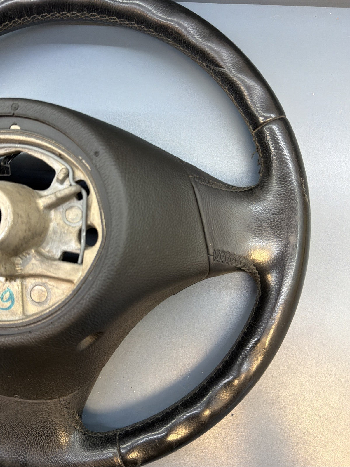 BMW 2006-2012 E90 E9X 3 SERIES BLACK LEATHER STEERING WHEEL OEM 3375E901