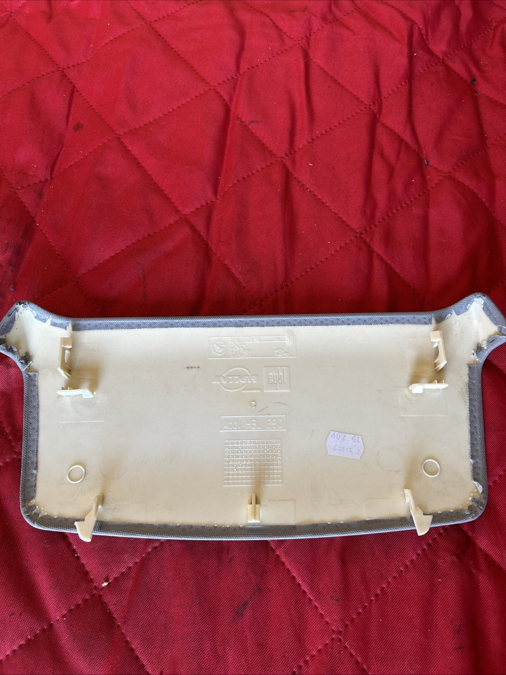 BMW 3 Series E90 Rear Headliner Cover Trim Piece Grey Cloth 7074962