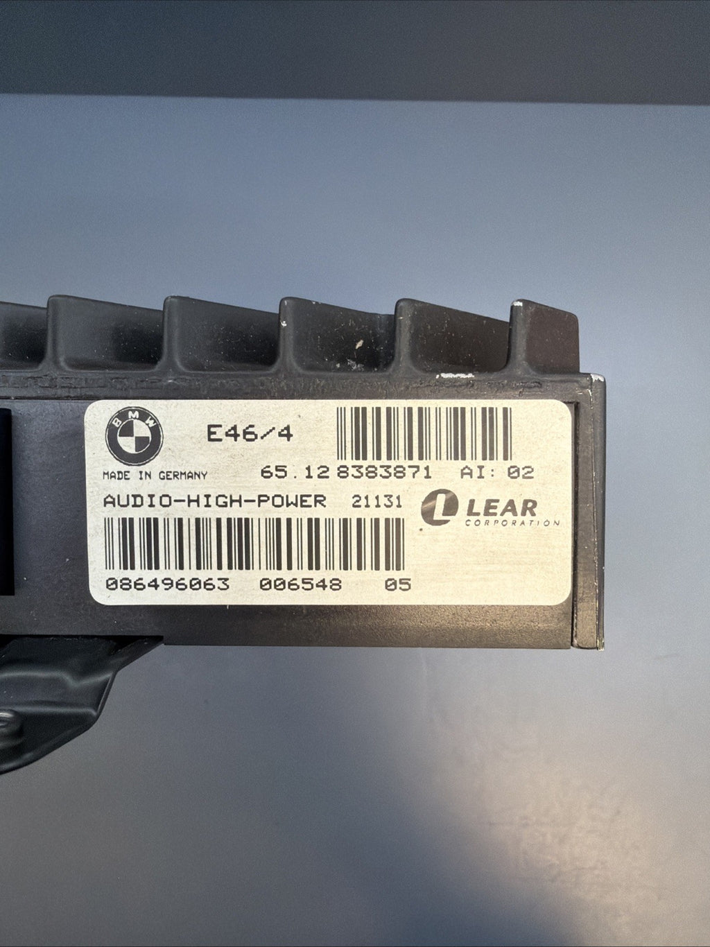 BMW 99-06 E46 3 SERIES LEAR STERIO RADIO AUDIO AMPLIFIER AMP OEM 8383871
