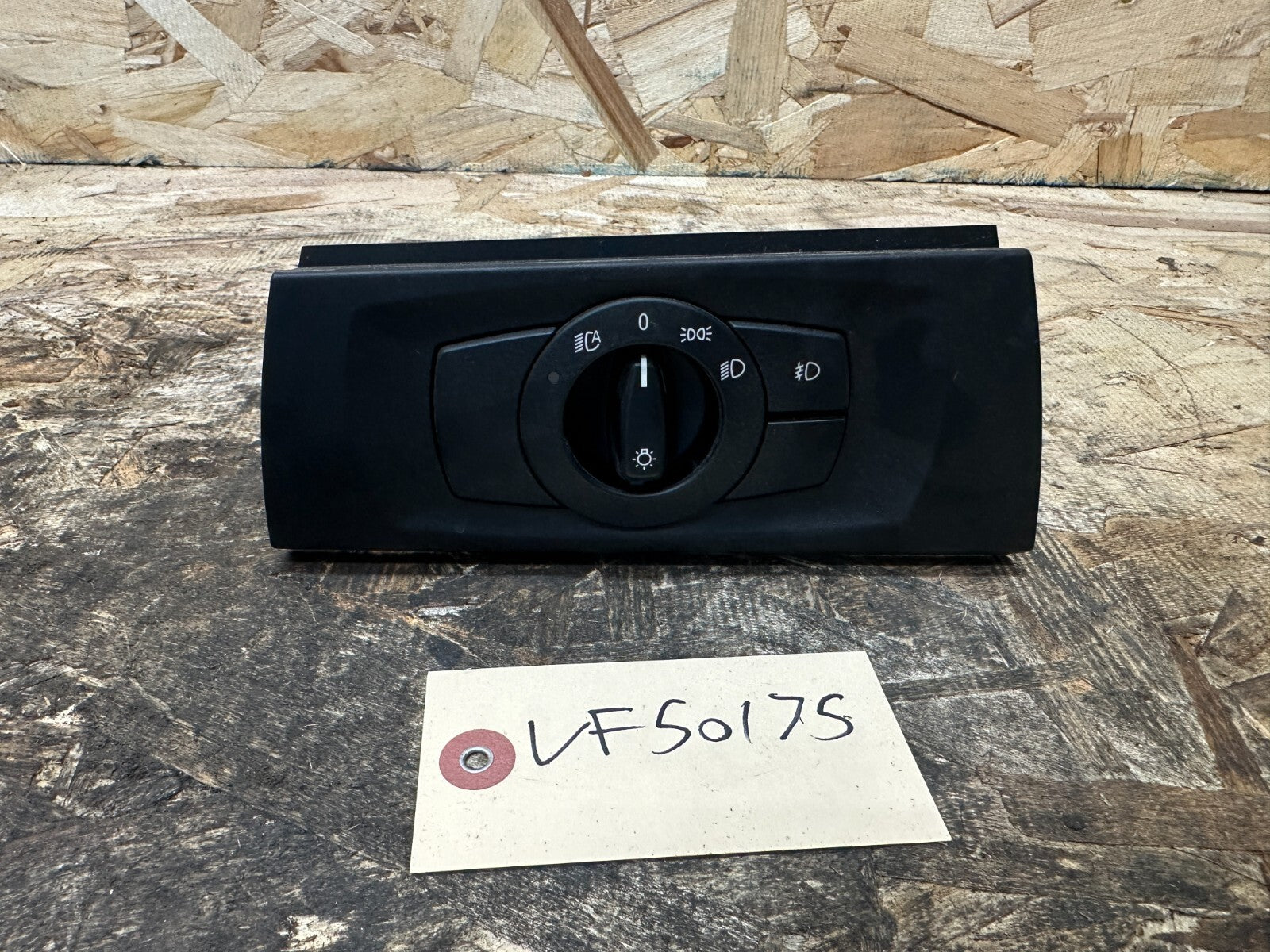 BMW 06-13 E9X 3 SERIES HEADLIGHT FOG LIGHT CONTROL SWITCH BLACK OEM 6938864