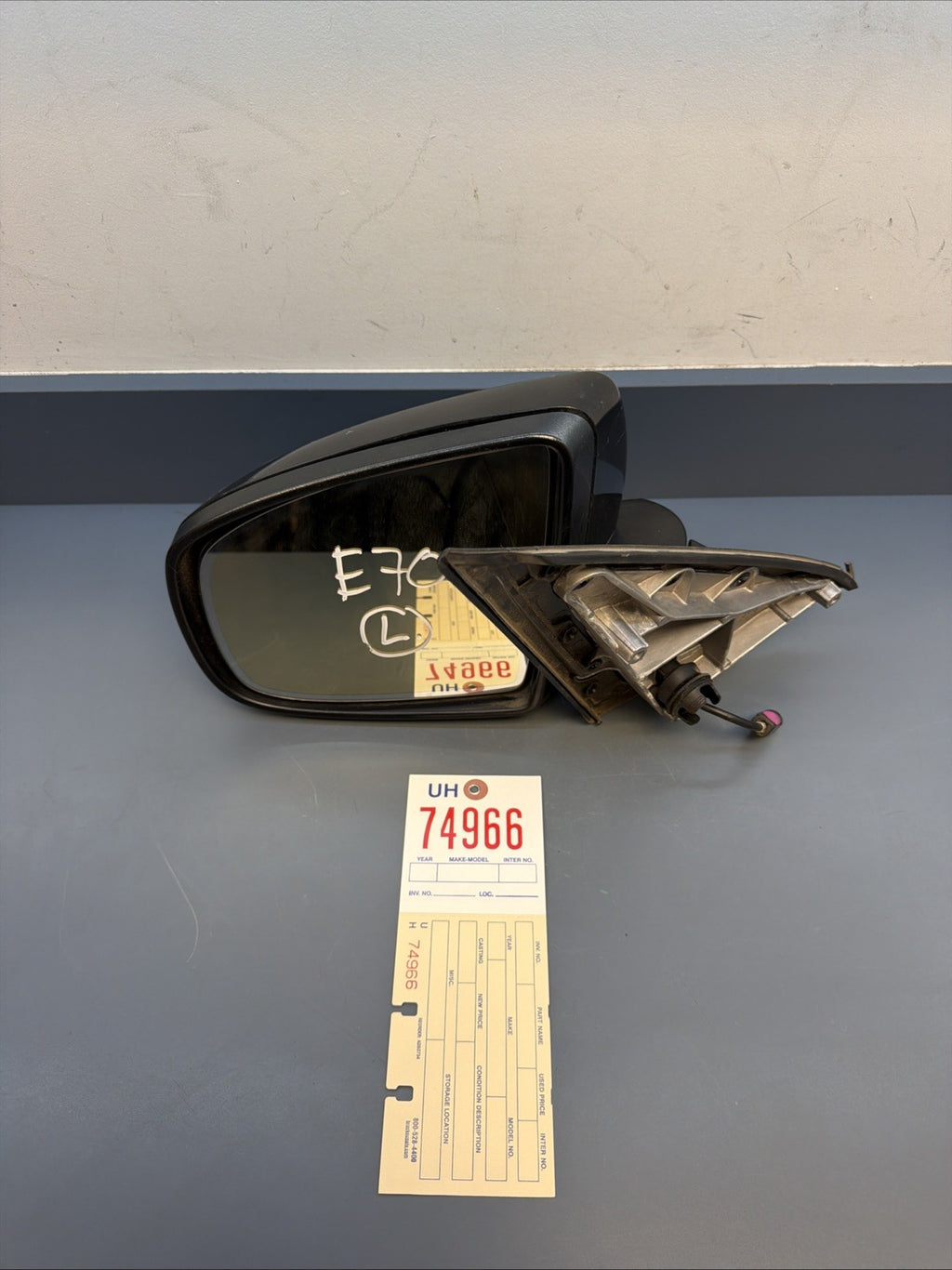 2007-2013 BMW E70 X5 Left Driver Side View Mirror Assembly Black OEM
